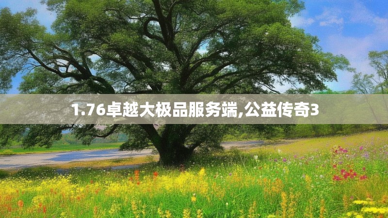1.76卓越大极品服务端,公益传奇3
