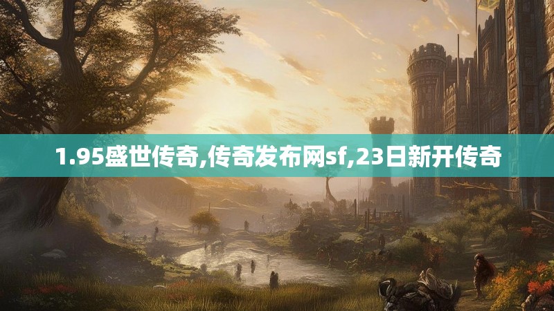 1.95盛世传奇,传奇发布网sf,23日新开传奇
