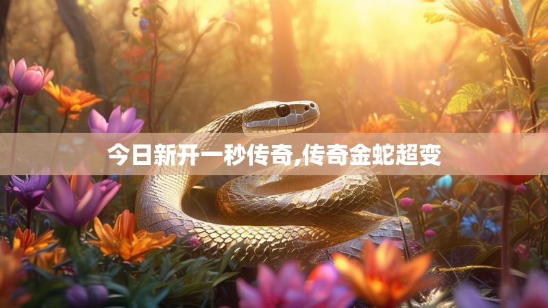 今日新开一秒传奇,传奇金蛇超变