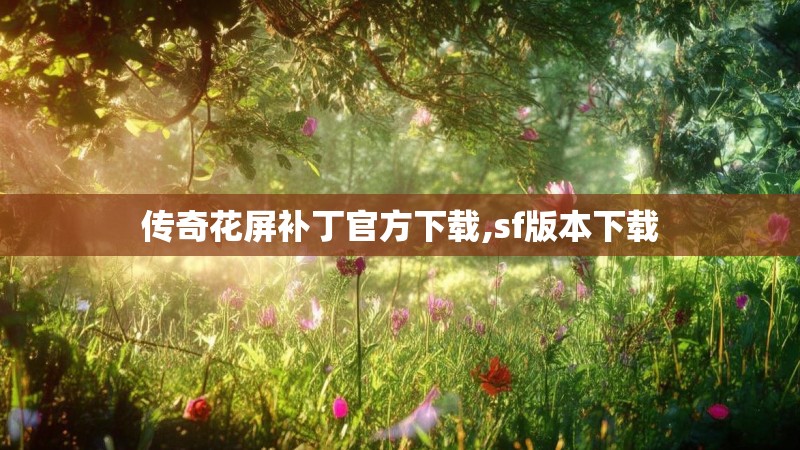 传奇花屏补丁官方下载,sf版本下载