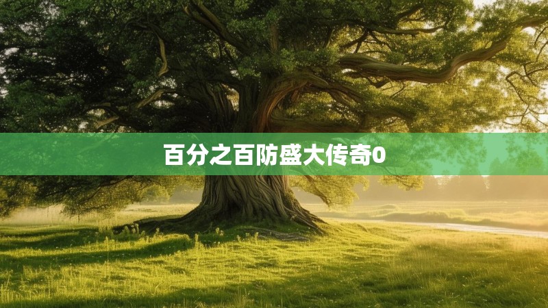 百分之百防盛大传奇0