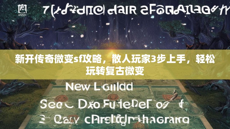 新开传奇微变sf攻略，散人玩家3步上手，轻松玩转复古微变