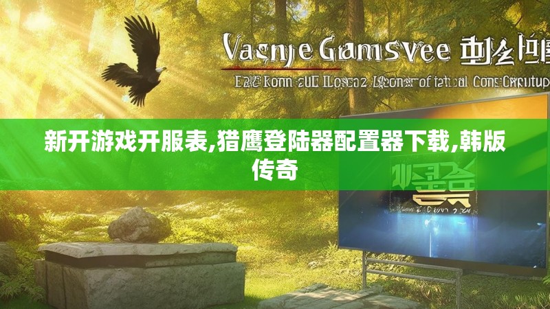 新开游戏开服表,猎鹰登陆器配置器下载,韩版传奇