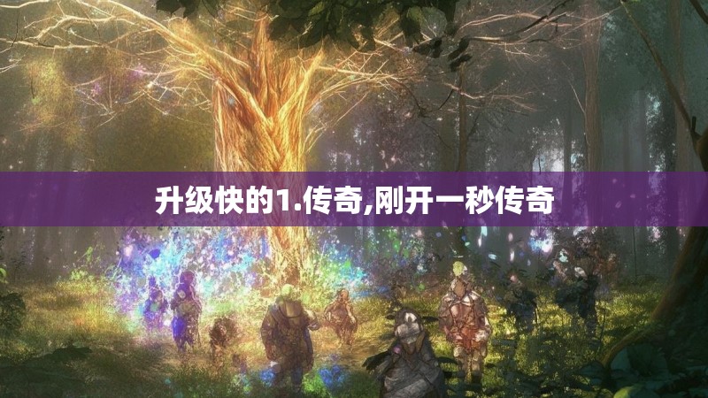 升级快的1.传奇,刚开一秒传奇
