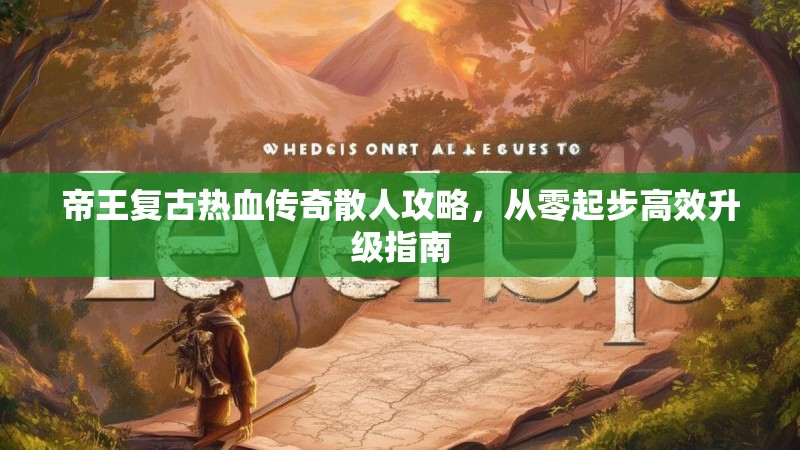 帝王复古热血传奇散人攻略，从零起步高效升级指南