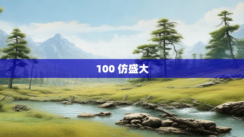 100 仿盛大