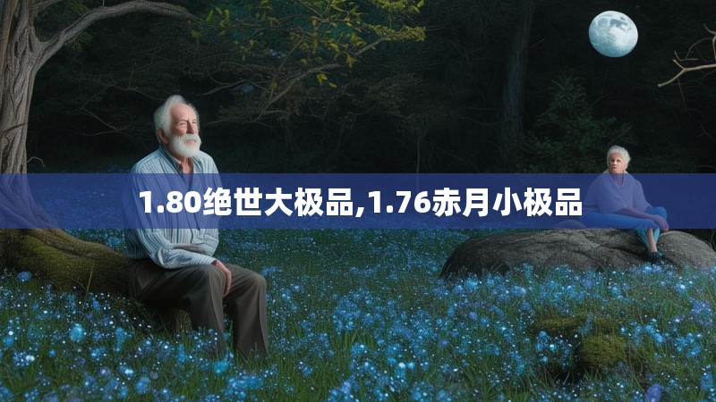 1.80绝世大极品,1.76赤月小极品