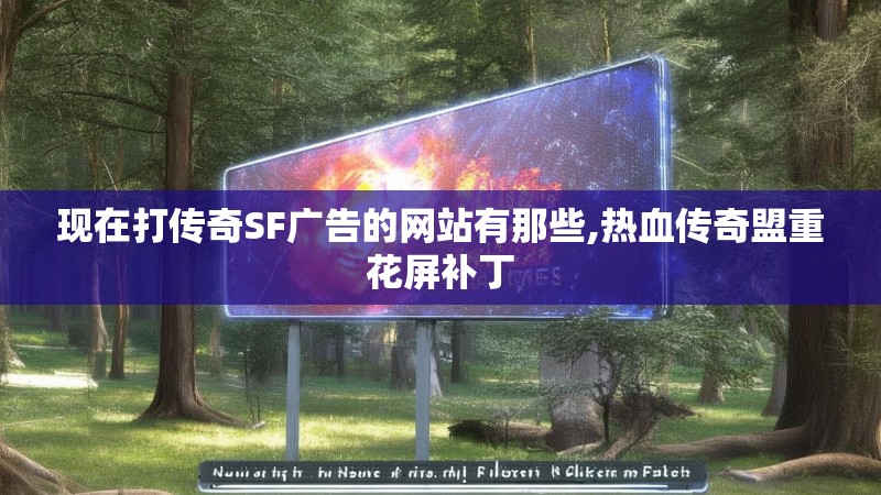 现在打传奇SF广告的网站有那些,热血传奇盟重花屏补丁