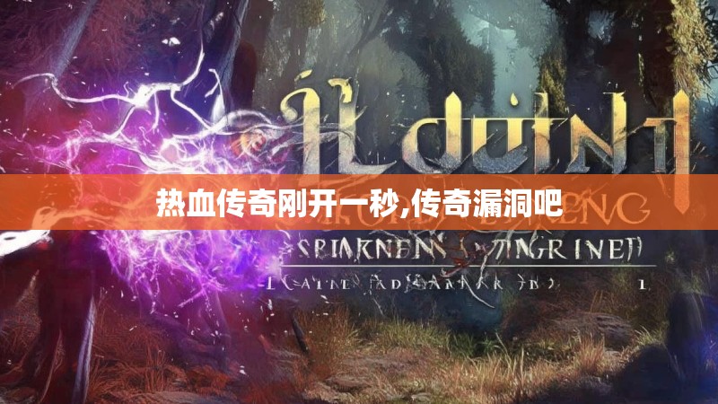 热血传奇刚开一秒,传奇漏洞吧