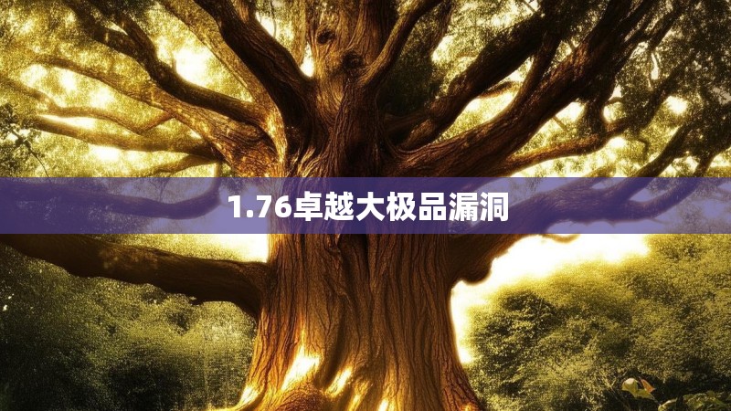 1.76卓越大极品漏洞