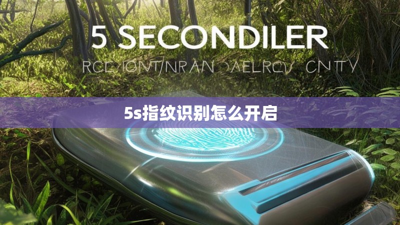 5s指纹识别怎么开启
