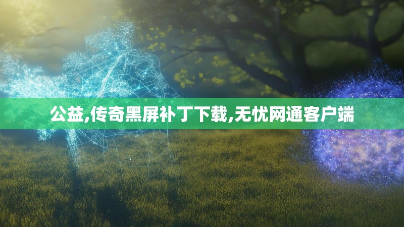 公益,传奇黑屏补丁下载,无忧网通客户端