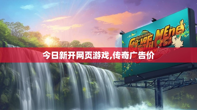 今日新开网页游戏,传奇广告价
