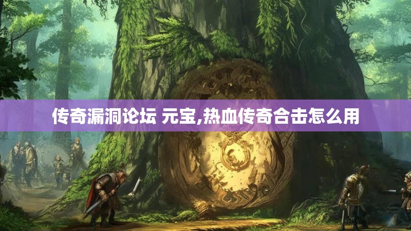 传奇漏洞论坛 元宝,热血传奇合击怎么用