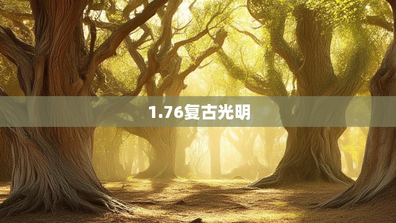 1.76复古光明