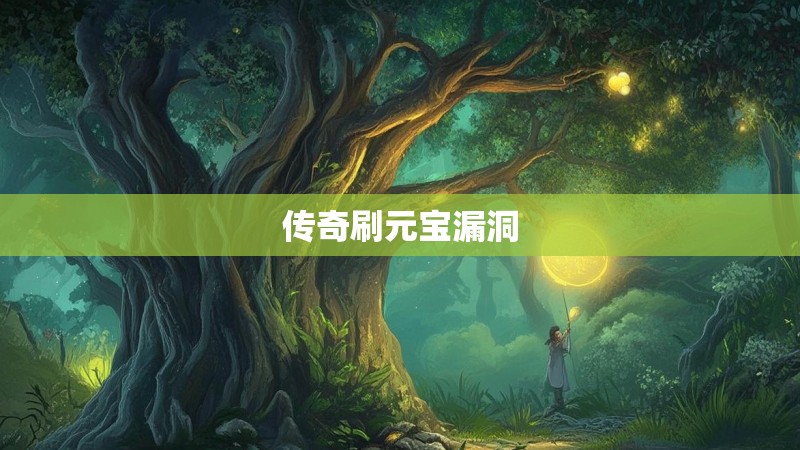 传奇刷元宝漏洞