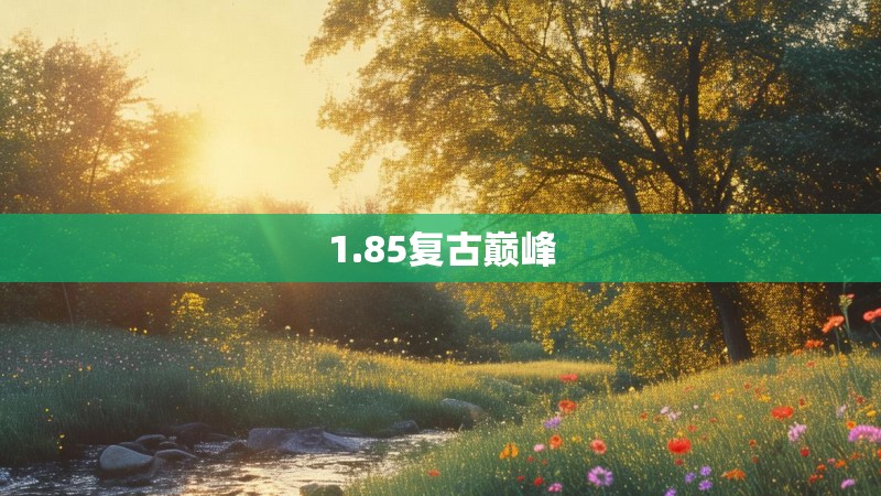 1.85复古巅峰