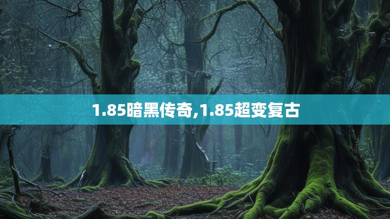 1.85暗黑传奇,1.85超变复古
