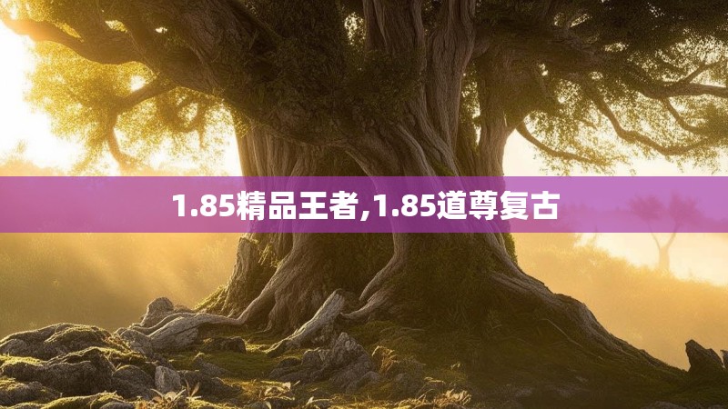 1.85精品王者,1.85道尊复古