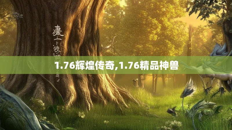 1.76辉煌传奇,1.76精品神兽