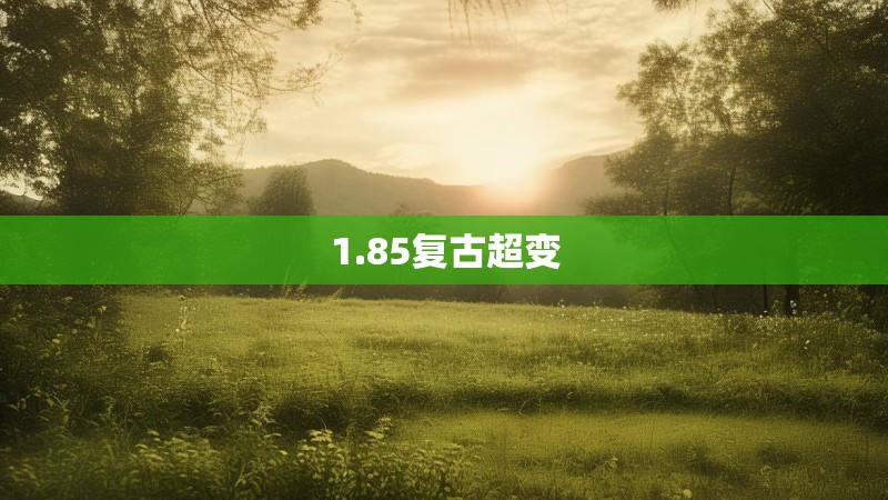 1.85复古超变