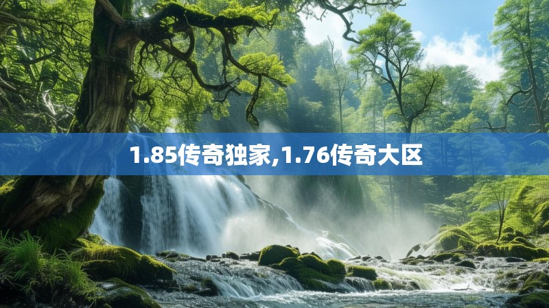1.85传奇独家,1.76传奇大区