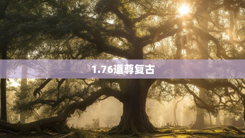 1.76道尊复古