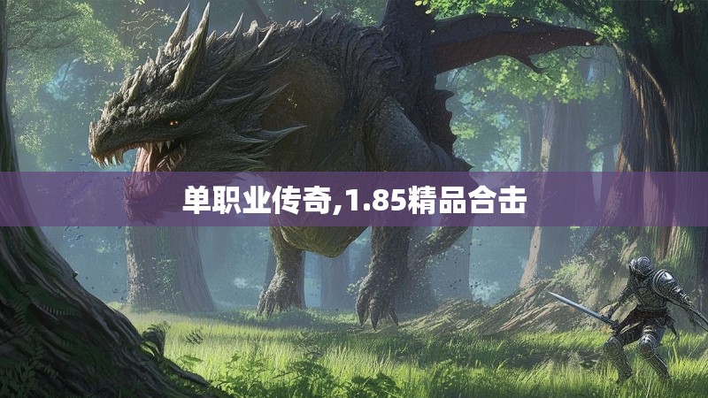 单职业传奇,1.85精品合击