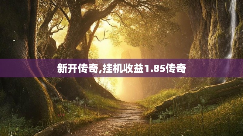 新开传奇,挂机收益1.85传奇
