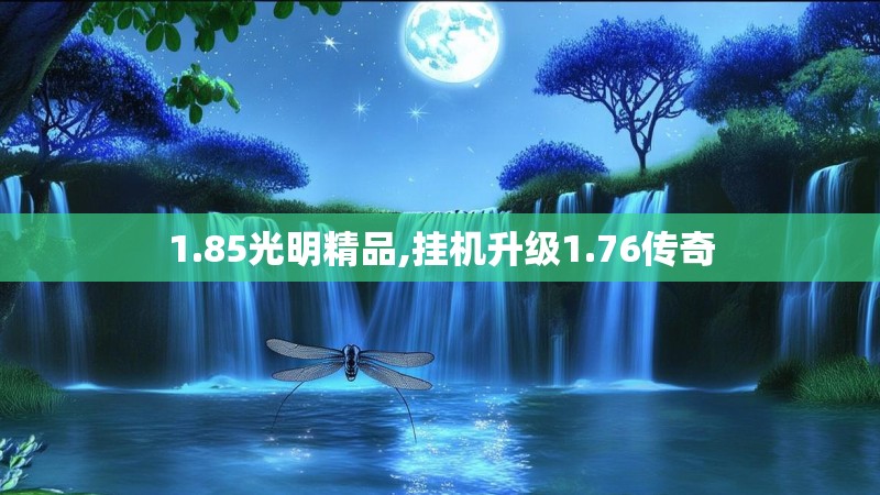 1.85光明精品,挂机升级1.76传奇