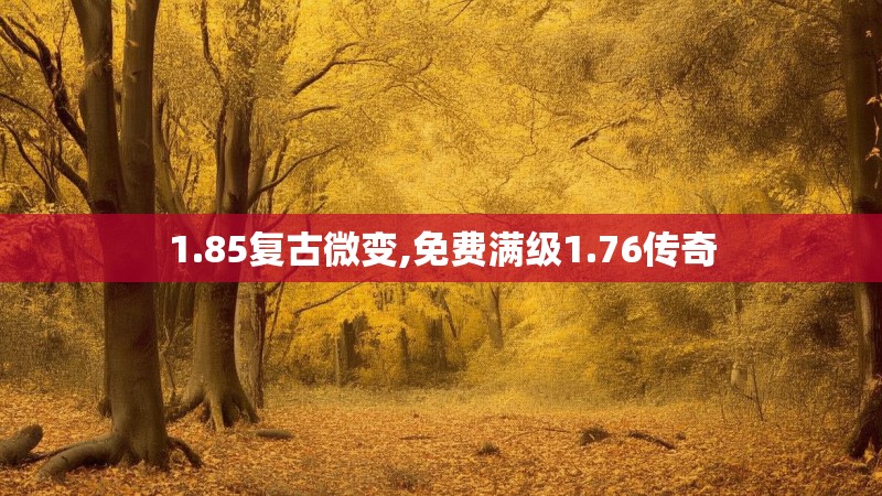 1.85复古微变,免费满级1.76传奇