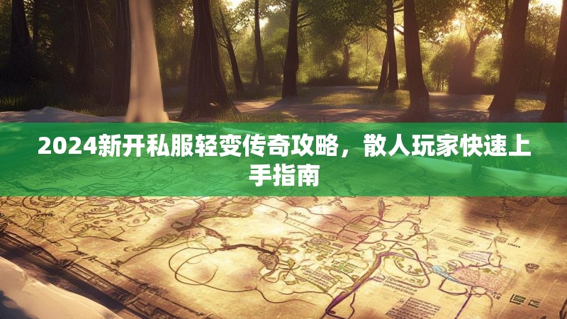 2024新开私服轻变传奇攻略，散人玩家快速上手指南