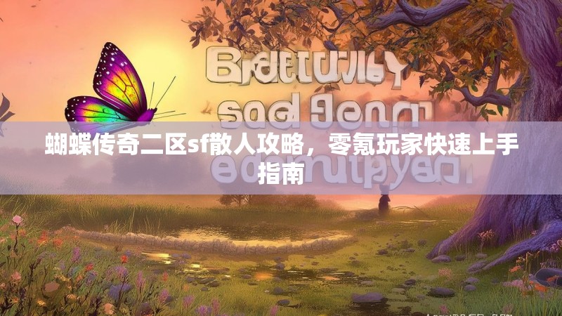蝴蝶传奇二区sf散人攻略，零氪玩家快速上手指南