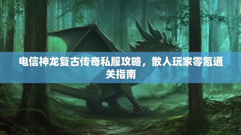 电信神龙复古传奇私服攻略，散人玩家零氪通关指南