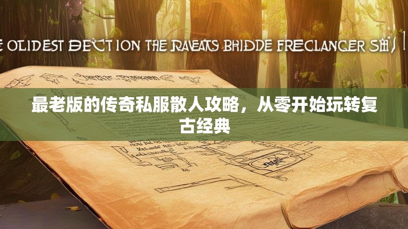 最老版的传奇私服散人攻略，从零开始玩转复古经典