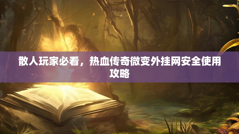 散人玩家必看，热血传奇微变外挂网安全使用攻略