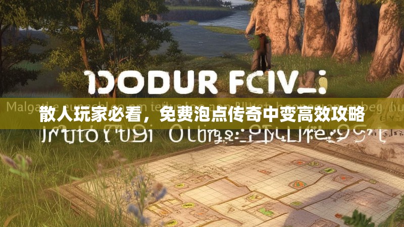 散人玩家必看，免费泡点传奇中变高效攻略