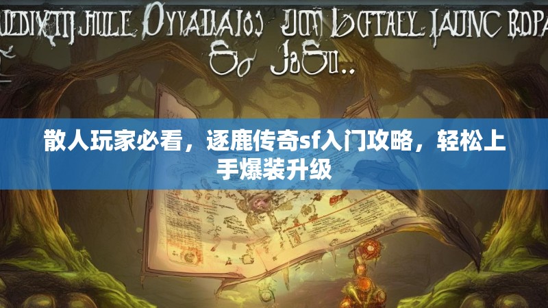 散人玩家必看，逐鹿传奇sf入门攻略，轻松上手爆装升级