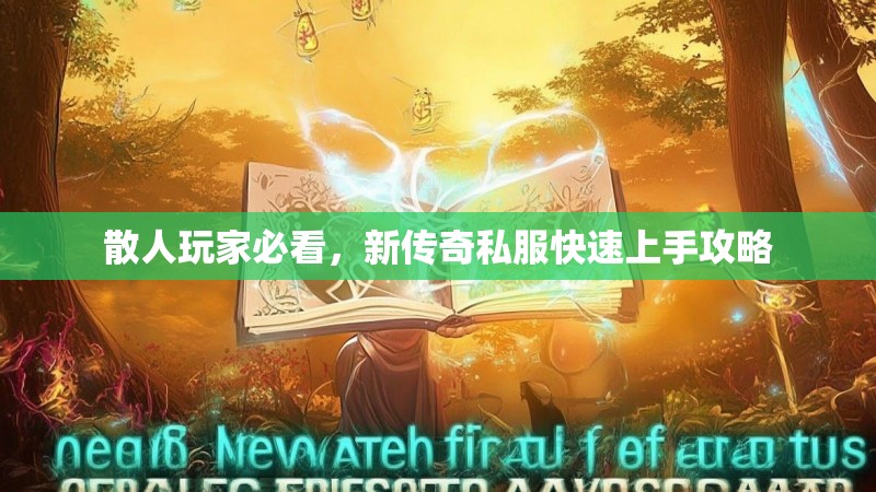 散人玩家必看，新传奇私服快速上手攻略