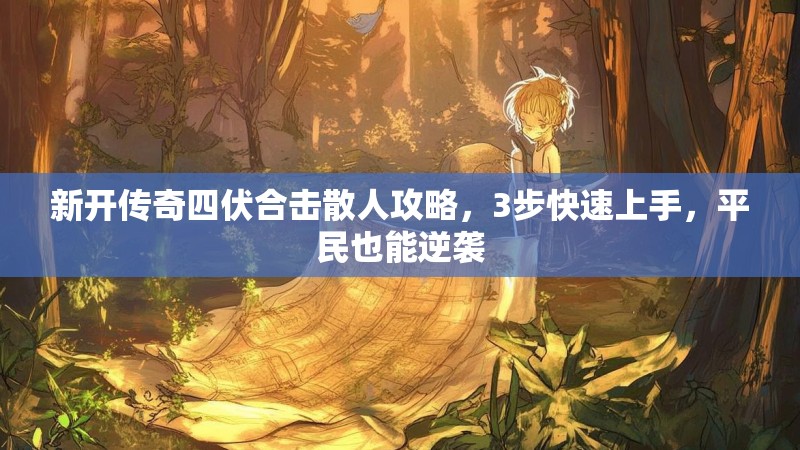 新开传奇四伏合击散人攻略，3步快速上手，平民也能逆袭