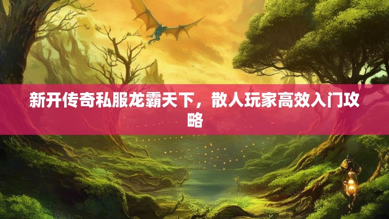 新开传奇私服龙霸天下，散人玩家高效入门攻略