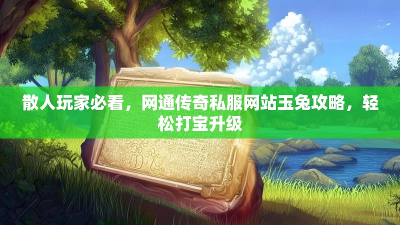 散人玩家必看，网通传奇私服网站玉兔攻略，轻松打宝升级