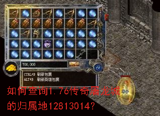 如何查询1.76传奇屠龙城的归属地12813014？