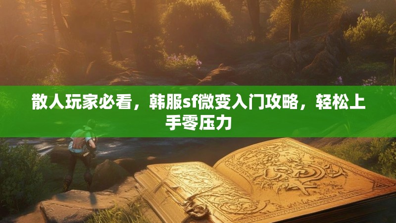 散人玩家必看，韩服sf微变入门攻略，轻松上手零压力