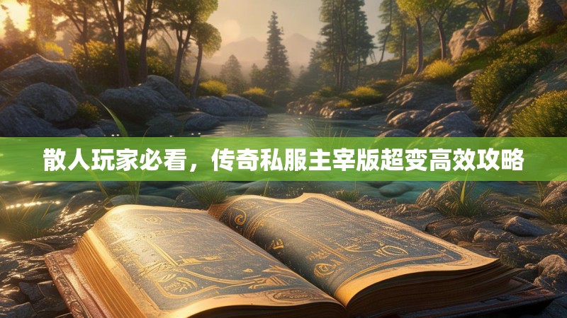 散人玩家必看，传奇私服主宰版超变高效攻略