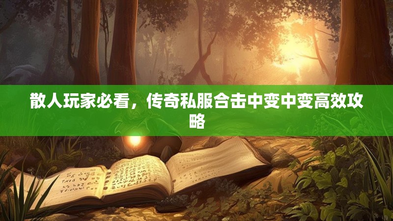 散人玩家必看，传奇私服合击中变中变高效攻略