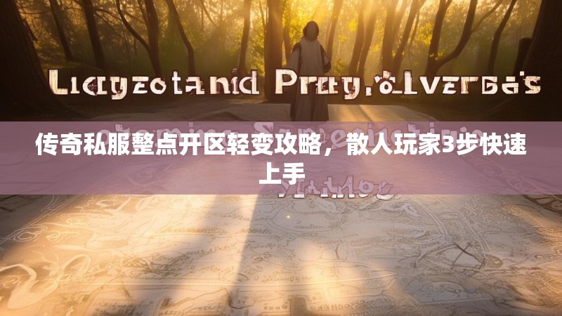 传奇私服整点开区轻变攻略，散人玩家3步快速上手