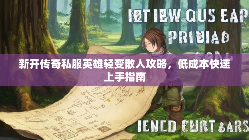 新开传奇私服英雄轻变散人攻略，低成本快速上手指南