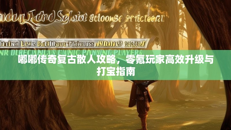 嘟嘟传奇复古散人攻略，零氪玩家高效升级与打宝指南