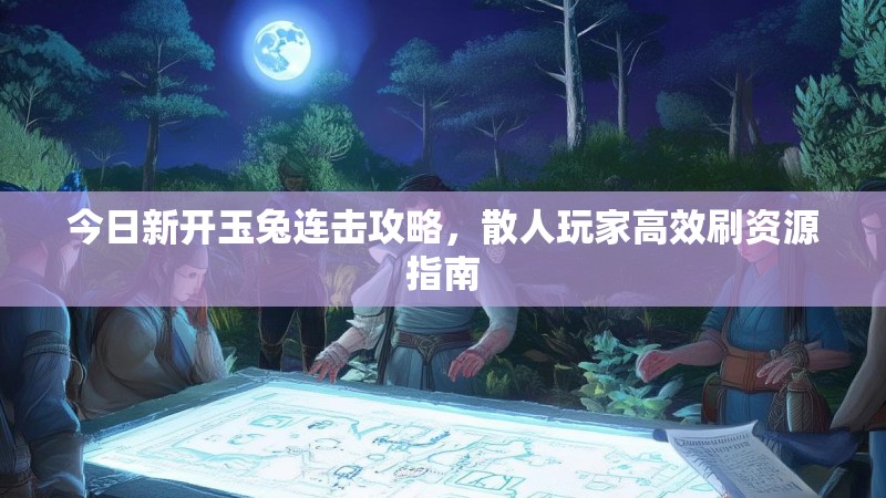 今日新开玉兔连击攻略，散人玩家高效刷资源指南